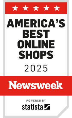 Newsweek America’s Best Online Shops 2025 badge, acknowledging Zinus as a trusted brand for bed frames and mattresses.
