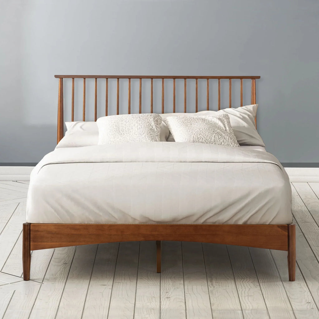 Linda wood platform bed frame 