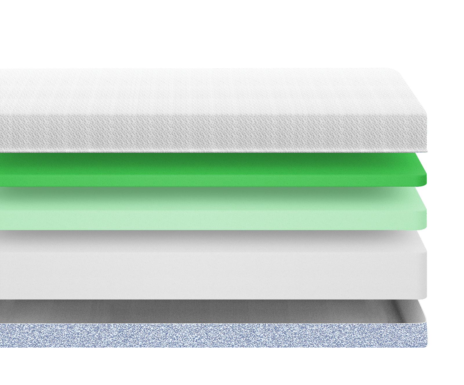 10-inch memory foam mattress cutaway with cooling gel technology and superior comfort, great for twin and full-size memory foam mattresses.