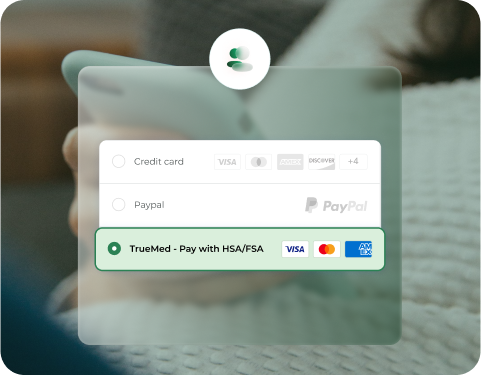 Online checkout form with fields for card information (1234 5678 1234 5678, MM/YY, CVC) and email (john.doe@gmail.com
). Logos for Visa, Mastercard, Amex visible. Background shows smiling person holding phone, emphasizing secure payments