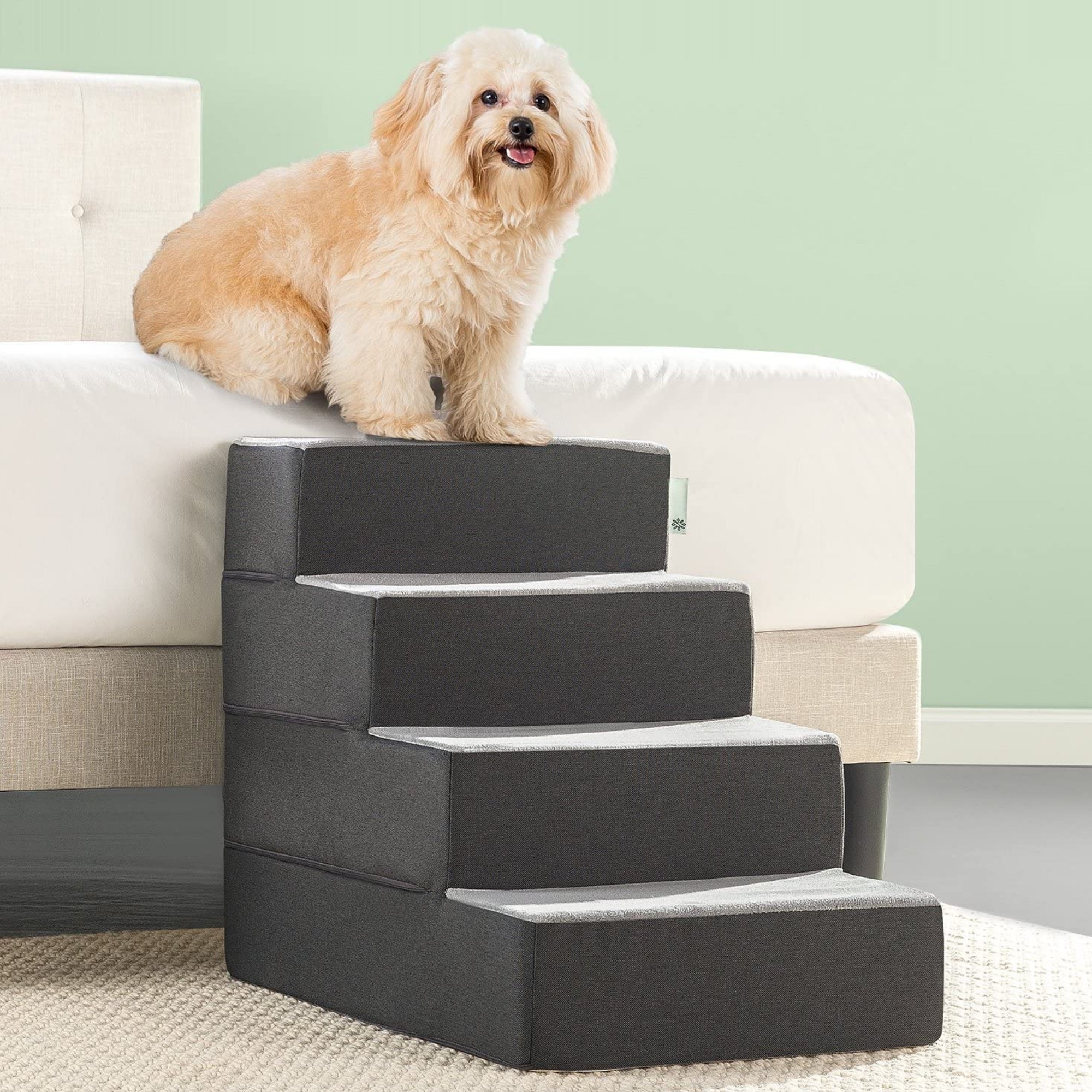 Foam 13”-24” Easy Pet Stairs, Charcoal