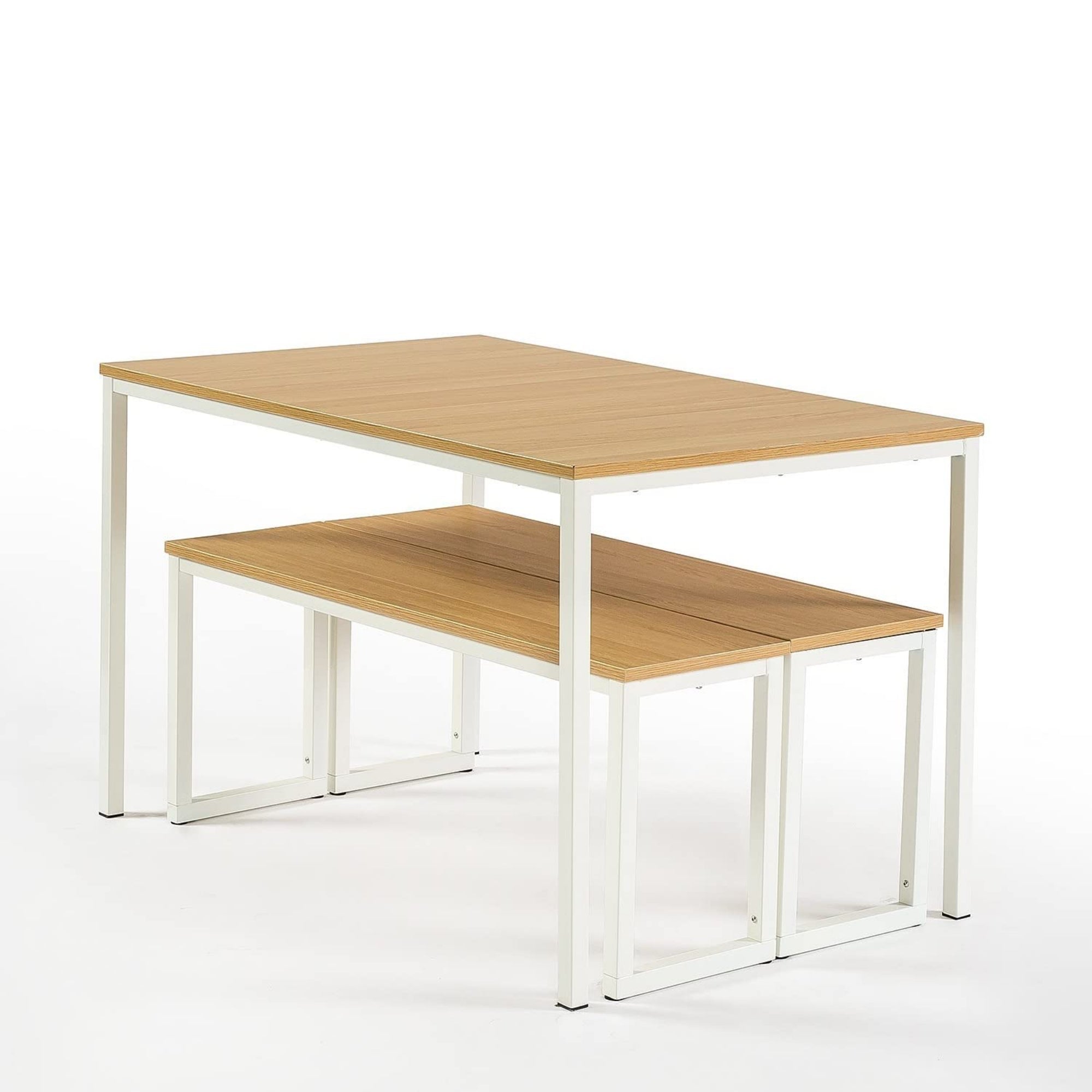 Louis Metal Frame Dining Table with Benches