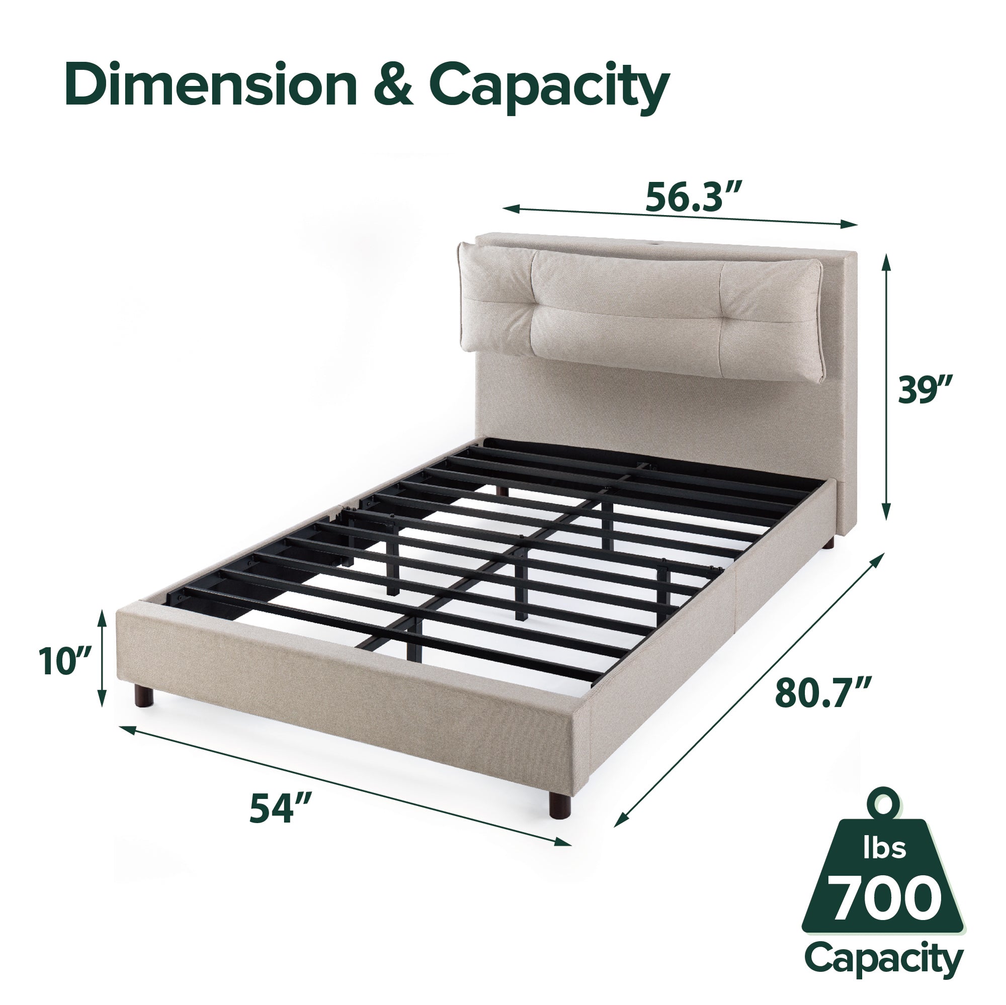 Avery Platform Bed with Reclining Headboard and USB