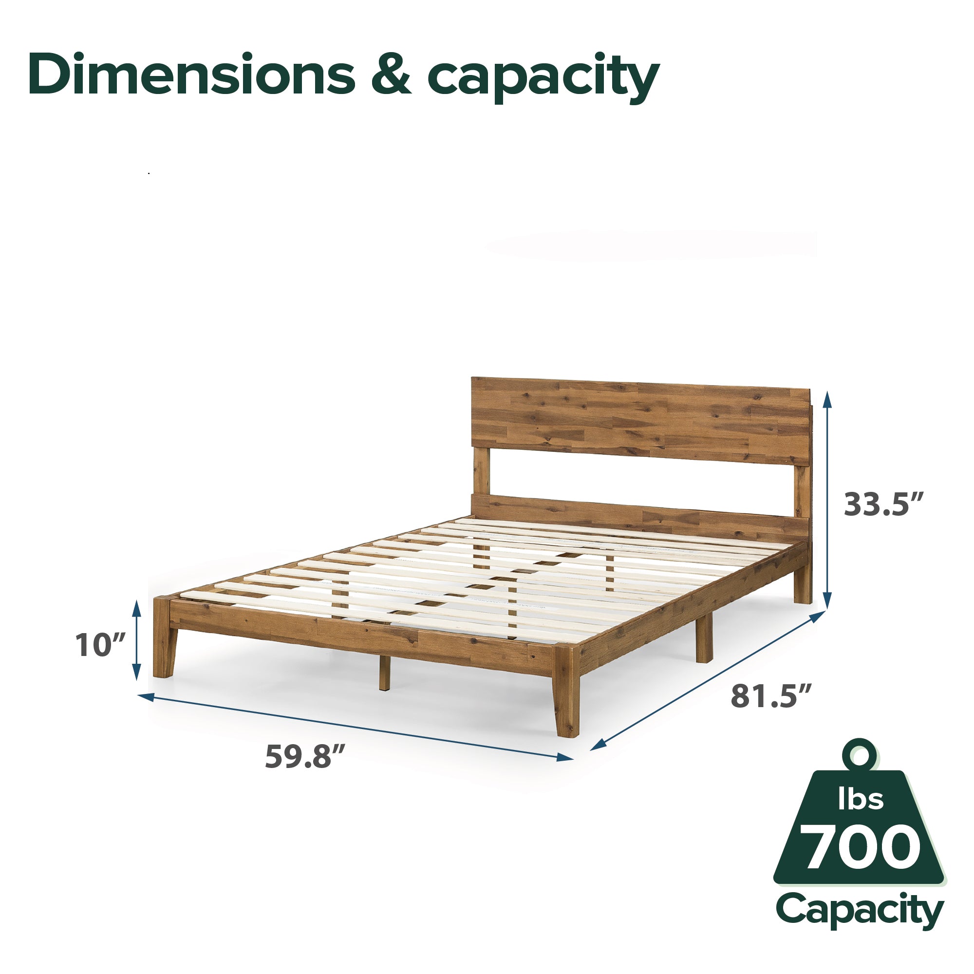 Sloane Wood Platform Bed Frame