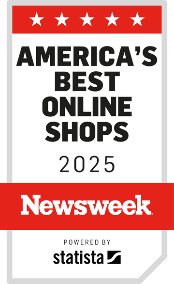 Newsweek America’s Best Online Shops 2025 badge, acknowledging Zinus as a trusted brand for bed frames and mattresses.