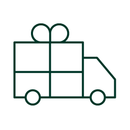 Shipping logo indicating free and fast delivery for Zinus mattresses, bed frames, and memory foam products. 