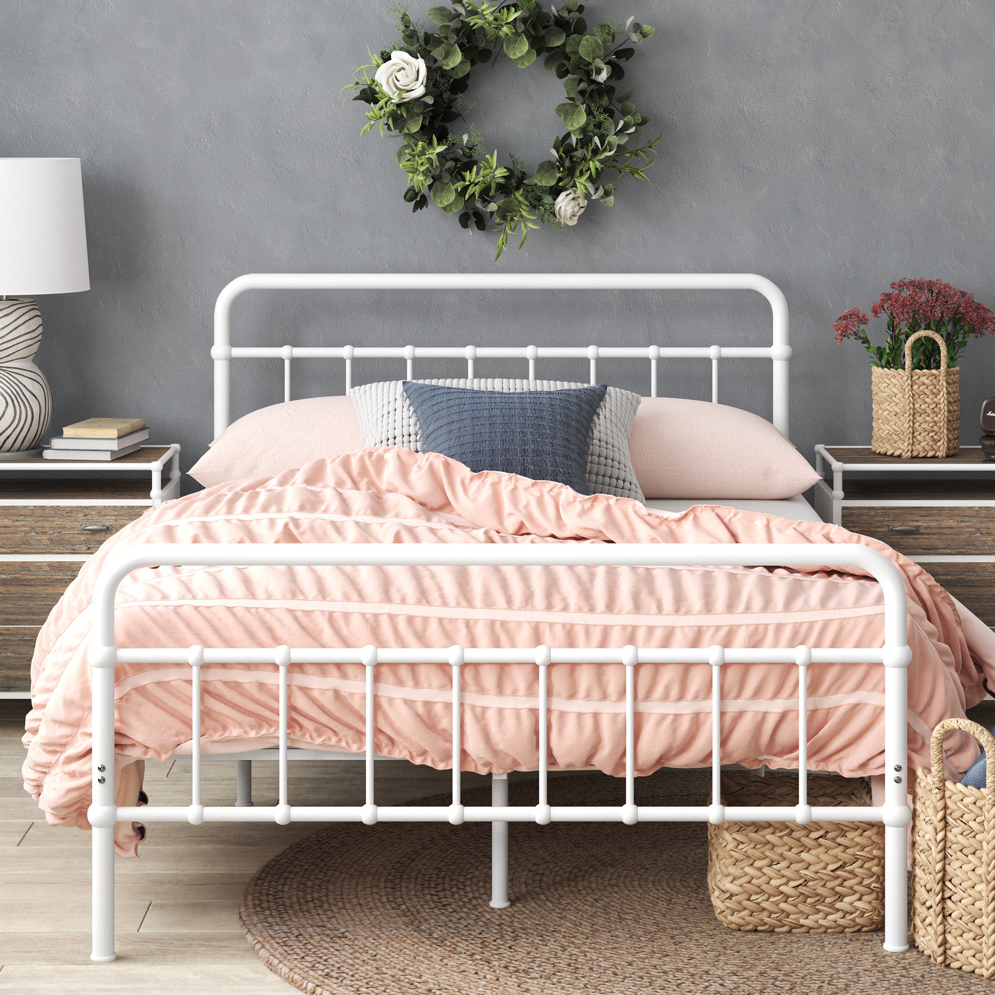 Florence Metal Platform Bed Frame