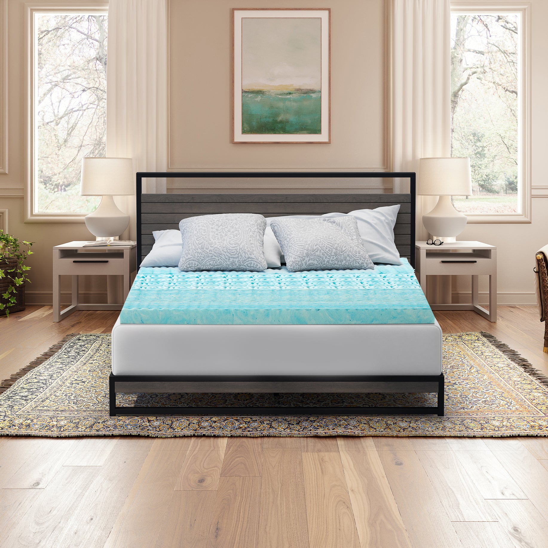 Zoned Memory Foam Mattress Topper