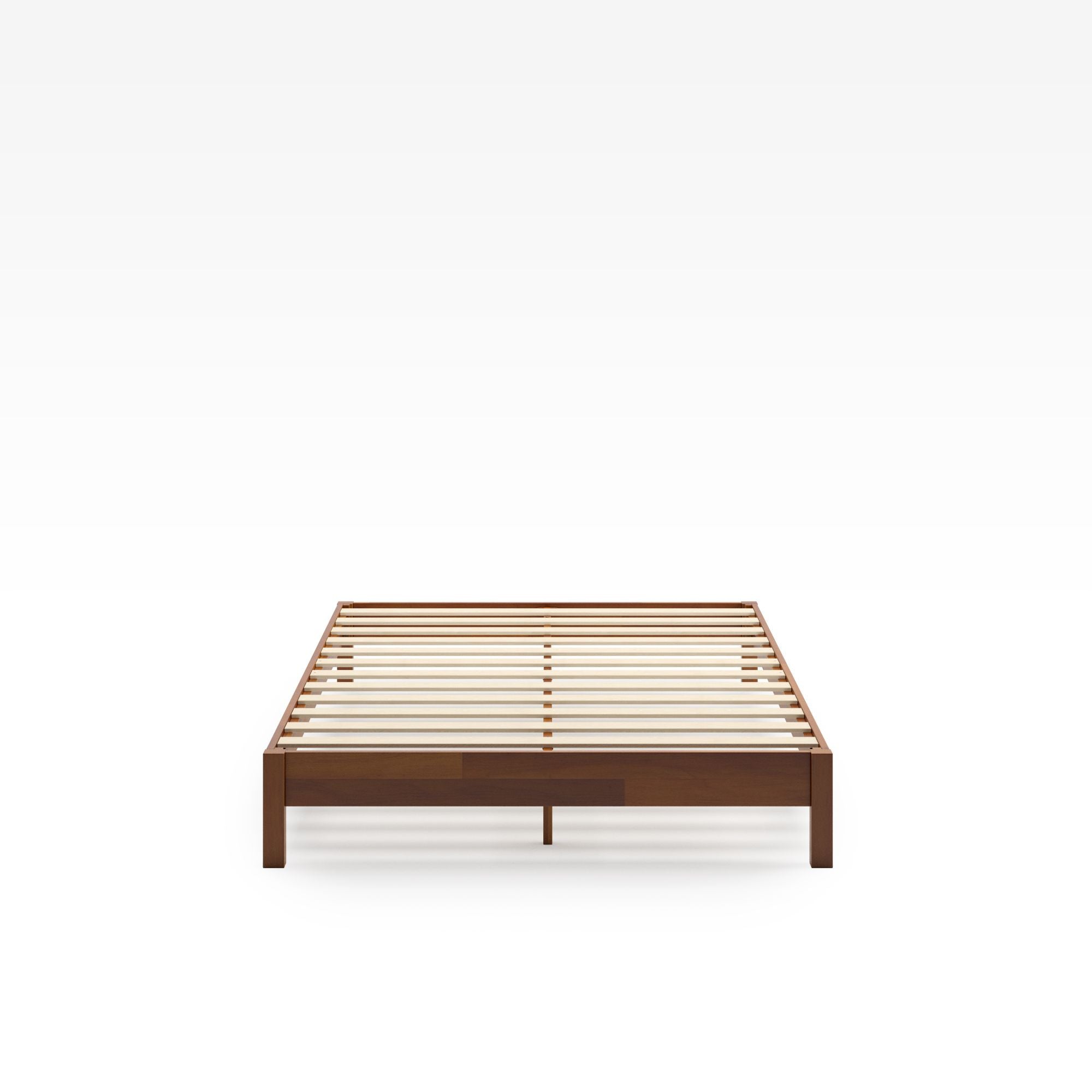 Wen Wood Deluxe Platform Bed Frame Front