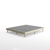 Justina Metal Mattress Foundation 11  Beige