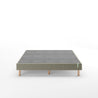 Justina Metal Mattress Foundation 14  Beige