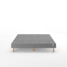 Justina Metal Mattress Foundation 14  Grey