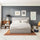 Finley Upholstered Platform Bed Frame with Headboard Shelf and USB Ports