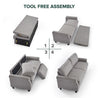 Josh Traditional Sofa soft grey