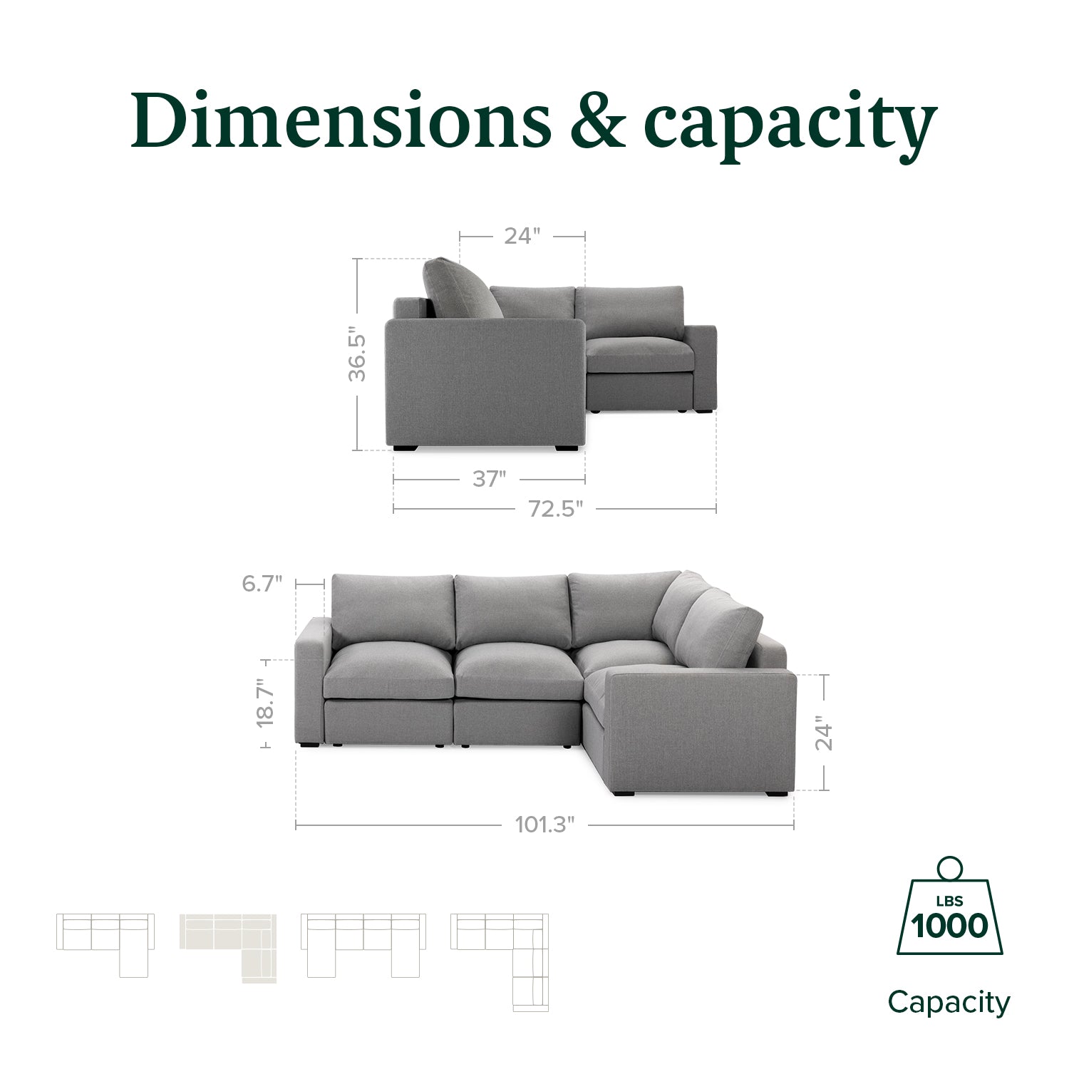 Jamison Reversible Corner Sectional Sofa