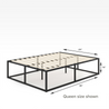 18 inch Joseph Metal Platform Bed frame Quarter queen size Dimensions