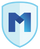 Mulberry Protection logo featuring a shield outline in light blue with a bold stylized letter M at the center, designed with intersecting dark and light blue geometric shapes to represent security, coverage, and trusted protection.